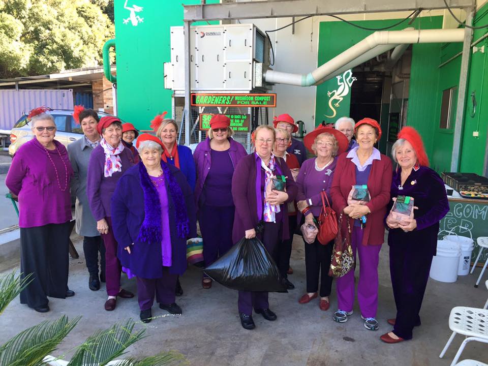 The Red Hatters visit Margin's Mushrooms